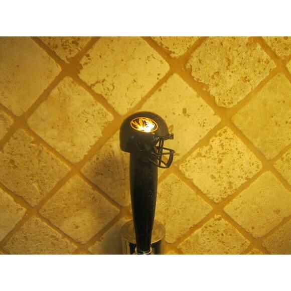 NCAA Missouri Tigers Tap Handle NCAA Football Beer Keg Black Wood Kegerator - Picture 3 of 3